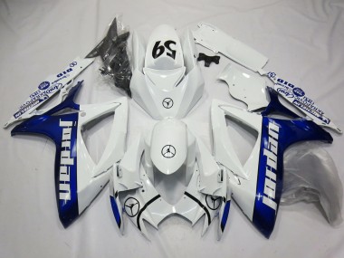 Aftermarket 2006-2007 Blue Jordan Suzuki GSXR 600-750 Motorcycle Fairings
