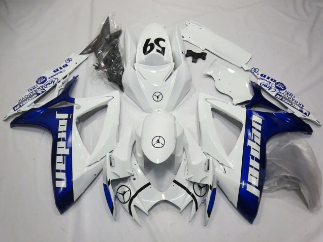 Aftermarket 2006-2007 Blue Jordan Suzuki GSXR 600-750 Motorcycle Fairings Aftermarket 2006-2007 Blue Jordan Suzuki GSXR 600-750 Motorcycle Fairings