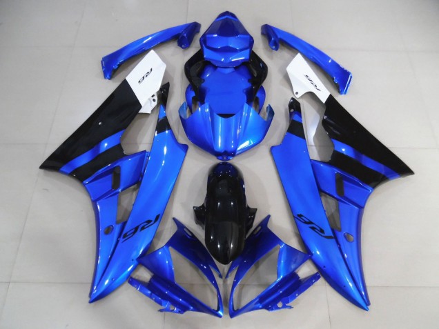 Aftermarket 2006-2007 Custom Blue Yamaha R6 Motorcycle Fairings