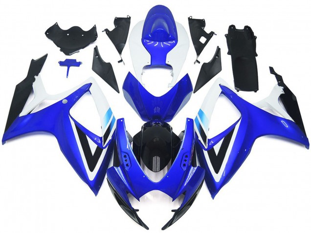 Aftermarket 2006-2007 Deep Blue and Light Blue OEM Style Suzuki GSXR 600-750 Motorcycle Fairings Aftermarket 2006-2007 Deep Blue and Light Blue OEM Style Suzuki GSXR 600-750 Motorcycle Fairings