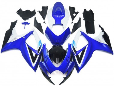 Aftermarket 2006-2007 Deep Blue and Light Blue OEM Style Suzuki GSXR 600-750 Motorcycle Fairings