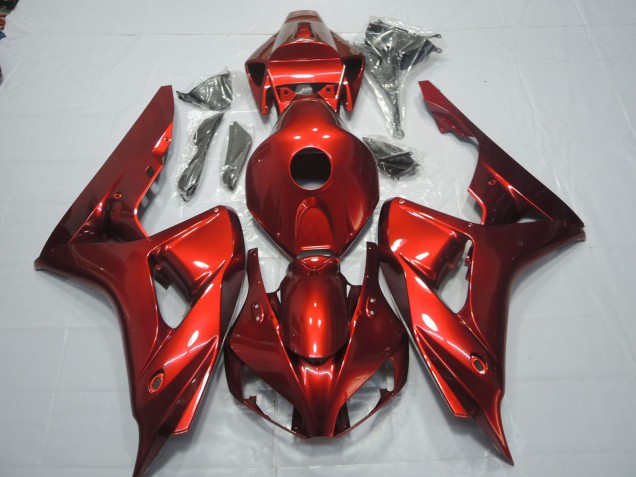 Aftermarket 2006-2007 Deep Red Honda CBR1000RR Motorcycle Fairings Aftermarket 2006-2007 Deep Red Honda CBR1000RR Motorcycle Fairings