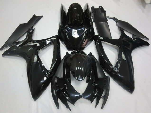 Aftermarket 2006-2007 Gloss Black Suzuki GSXR 600-750 Motorcycle Fairings Aftermarket 2006-2007 Gloss Black Suzuki GSXR 600-750 Motorcycle Fairings