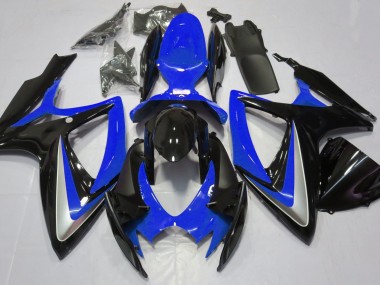Aftermarket 2006-2007 Gloss Blue Debadged Suzuki GSXR 600-750 Motorcycle Fairings
