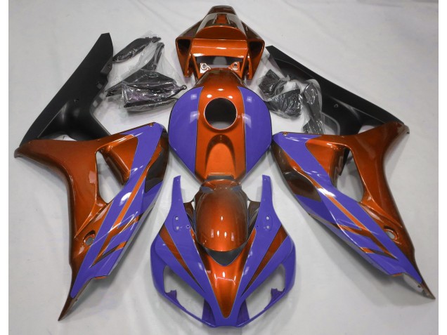Aftermarket 2006-2007 Gloss Orange and Dark Blue Honda CBR1000RR Motorcycle Fairings Aftermarket 2006-2007 Gloss Orange and Dark Blue Honda CBR1000RR Motorcycle Fairings