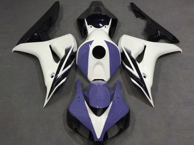 Aftermarket 2006-2007 Gloss White Blue and Black Honda CBR1000RR Motorcycle Fairings