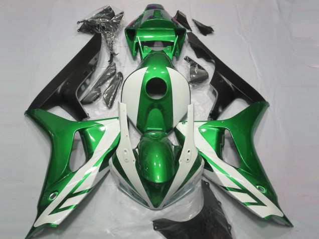Aftermarket 2006-2007 Gloss White and Green Honda CBR1000RR Motorcycle Fairings Aftermarket 2006-2007 Gloss White and Green Honda CBR1000RR Motorcycle Fairings