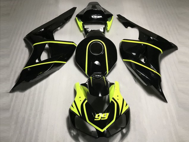 Aftermarket 2006-2007 High Viz and Black CBR Honda CBR1000RR Motorcycle Fairings Aftermarket 2006-2007 High Viz and Black CBR Honda CBR1000RR Motorcycle Fairings