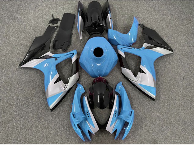 Aftermarket 2006-2007 Light Blue Design Suzuki GSXR 600-750 Motorcycle Fairings Aftermarket 2006-2007 Light Blue Design Suzuki GSXR 600-750 Motorcycle Fairings
