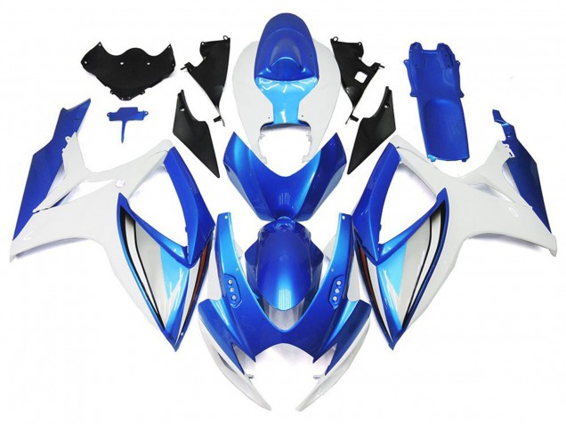 Aftermarket 2006-2007 Light Blue and Deep Blue OEM Style Suzuki GSXR 600-750 Motorcycle Fairings Aftermarket 2006-2007 Light Blue and Deep Blue OEM Style Suzuki GSXR 600-750 Motorcycle Fairings
