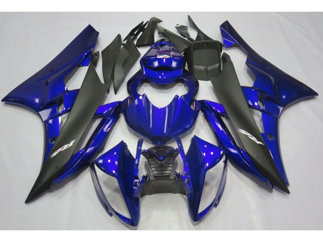 Aftermarket 2006-2007 Metallic Blue & Black Yamaha R6 Motorcycle Fairings Aftermarket 2006-2007 Metallic Blue & Black Yamaha R6 Motorcycle Fairings