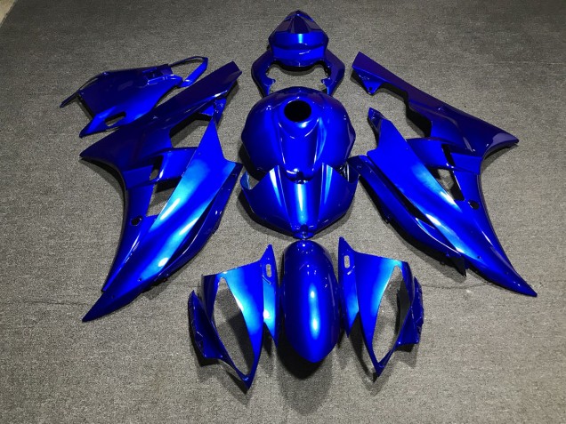 Aftermarket 2006-2007 Metallic Blue Plain Yamaha R6 Motorcycle Fairings Aftermarket 2006-2007 Metallic Blue Plain Yamaha R6 Motorcycle Fairings