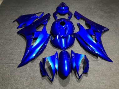 Aftermarket 2006-2007 Metallic Blue Plain Yamaha R6 Motorcycle Fairings