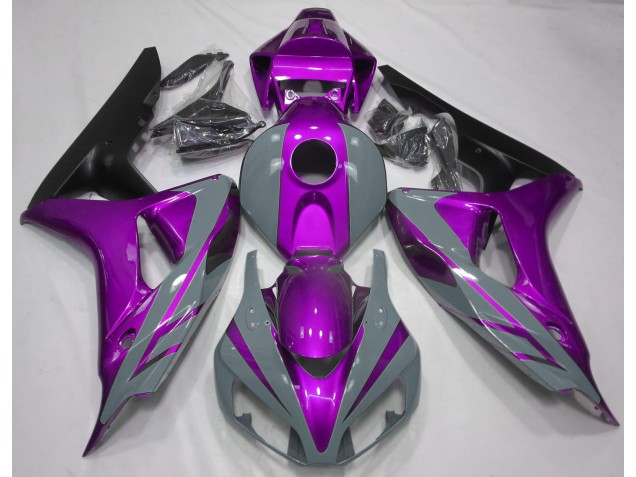 Aftermarket 2006-2007 Nardo Grey and Purple Honda CBR1000RR Motorcycle Fairings Aftermarket 2006-2007 Nardo Grey and Purple Honda CBR1000RR Motorcycle Fairings
