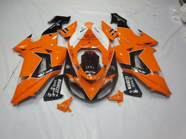 Aftermarket 2006-2007 Orange Black Kawasaki ZX10R Motorcycle Fairings Aftermarket 2006-2007 Orange Black Kawasaki ZX10R Motorcycle Fairings