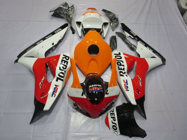 Aftermarket 2006-2007 Orange Repsol Honda CBR1000RR Motorcycle Fairings Aftermarket 2006-2007 Orange Repsol Honda CBR1000RR Motorcycle Fairings