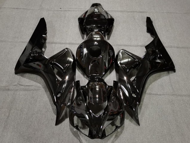 Aftermarket 2006-2007 Plain Gloss Black Honda CBR1000RR Motorcycle Fairings Aftermarket 2006-2007 Plain Gloss Black Honda CBR1000RR Motorcycle Fairings