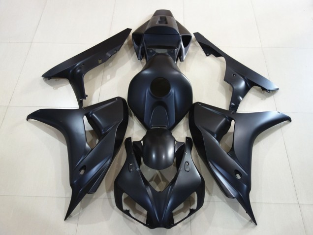 Aftermarket 2006-2007 Plain Matte Black Honda CBR1000RR Motorcycle Fairings Aftermarket 2006-2007 Plain Matte Black Honda CBR1000RR Motorcycle Fairings