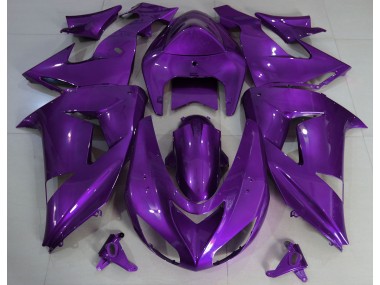 Aftermarket 2006-2007 Purple Plain Kawasaki ZX10R Motorcycle Fairings