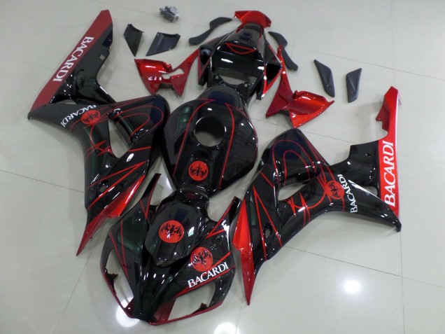 Aftermarket 2006-2007 Red Bacardi Honda CBR1000RR Motorcycle Fairings Aftermarket 2006-2007 Red Bacardi Honda CBR1000RR Motorcycle Fairings