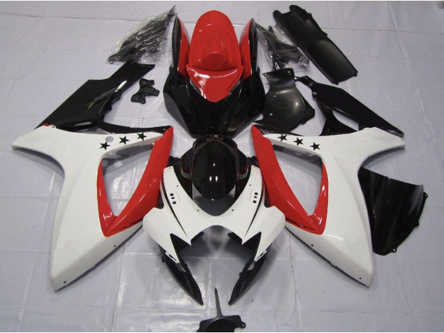 Aftermarket 2006-2007 Red Star Suzuki GSXR 600-750 Motorcycle Fairings Aftermarket 2006-2007 Red Star Suzuki GSXR 600-750 Motorcycle Fairings