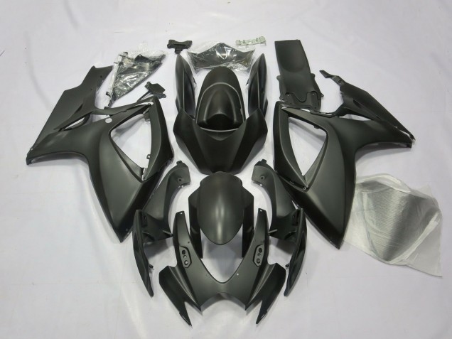 Aftermarket 2006-2007 Red and Matte Suzuki GSXR 600-750 Motorcycle Fairings Aftermarket 2006-2007 Red and Matte Suzuki GSXR 600-750 Motorcycle Fairings