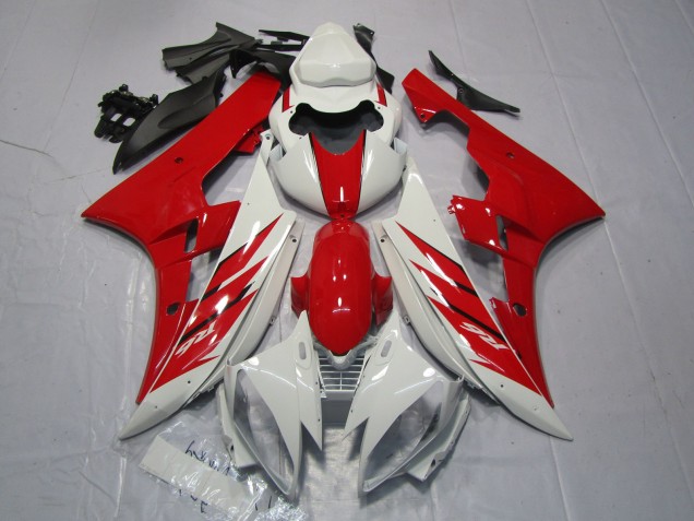 Aftermarket 2006-2007 Red and White Style Yamaha R6 Motorcycle Fairings Aftermarket 2006-2007 Red and White Style Yamaha R6 Motorcycle Fairings