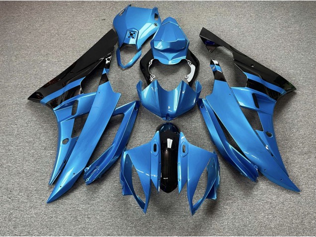 Aftermarket 2006-2007 Sky Blue and Black Yamaha R6 Motorcycle Fairings Aftermarket 2006-2007 Sky Blue and Black Yamaha R6 Motorcycle Fairings
