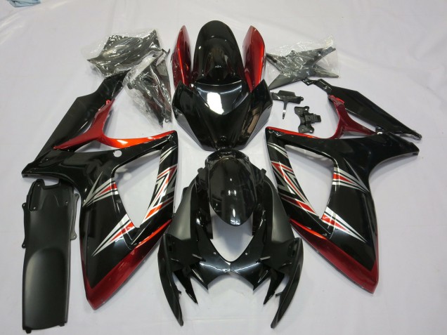 Aftermarket 2006-2007 Tri Color Suzuki GSXR 600-750 Motorcycle Fairings Aftermarket 2006-2007 Tri Color Suzuki GSXR 600-750 Motorcycle Fairings