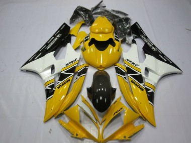 Aftermarket 2006-2007 Yellow Motul OEM Style Yamaha R6 Motorcycle Fairings