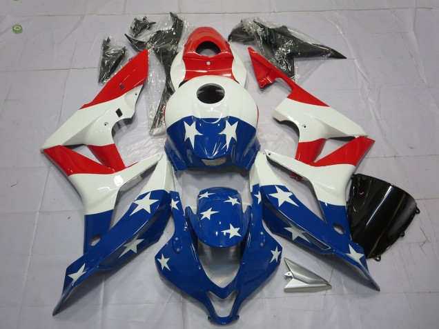 Aftermarket 2007-2008 American Flag Honda CBR600RR Motorcycle Fairings Aftermarket 2007-2008 American Flag Honda CBR600RR Motorcycle Fairings