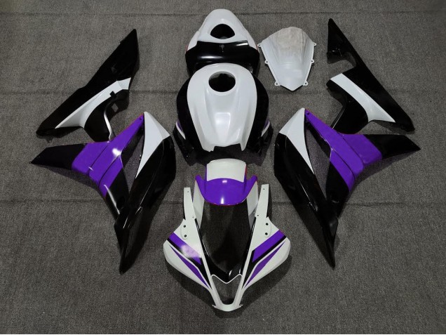 Aftermarket 2007-2008 Black White and Purple Honda CBR600RR Motorcycle Fairings Aftermarket 2007-2008 Black White and Purple Honda CBR600RR Motorcycle Fairings