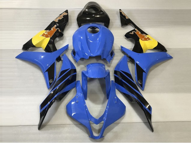 Aftermarket 2007-2008 Blue & Orange Bull Honda CBR600RR Motorcycle Fairings Aftermarket 2007-2008 Blue & Orange Bull Honda CBR600RR Motorcycle Fairings