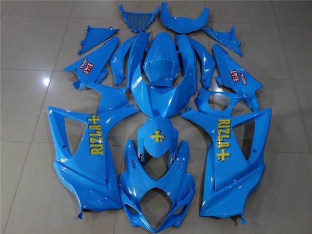 Aftermarket 2007-2008 Blue Rizzla- GSXR 1000 07-08 Suzuki GSXR 1000 Motorcycle Fairings