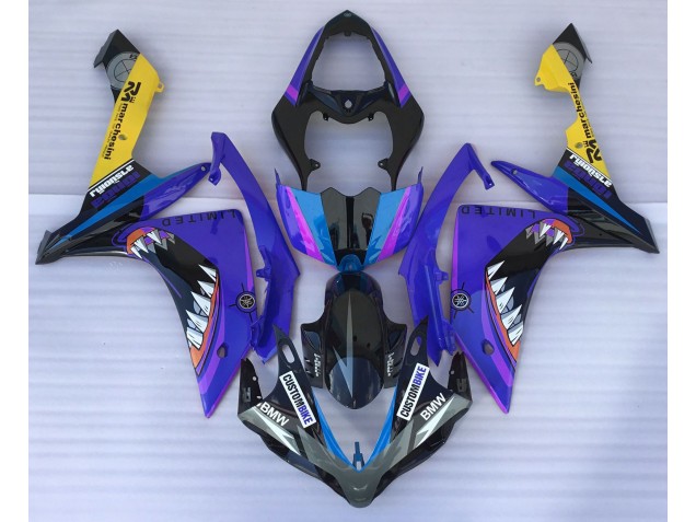 Aftermarket 2007-2008 Blue Shark Yamaha R1 Motorcycle Fairings Aftermarket 2007-2008 Blue Shark Yamaha R1 Motorcycle Fairings