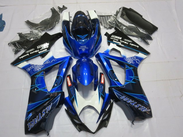 Aftermarket 2007-2008 Blue and Black Corona Suzuki GSXR 1000 Motorcycle Fairings Aftermarket 2007-2008 Blue and Black Corona Suzuki GSXR 1000 Motorcycle Fairings