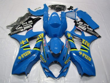 Aftermarket 2007-2008 Bright Blue Rizla Suzuki GSXR 1000 Motorcycle Fairings