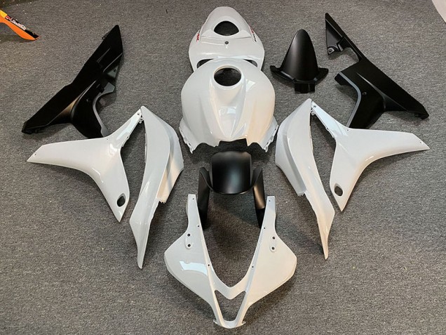 Aftermarket 2007-2008 Clean White and Black Honda CBR600RR Motorcycle Fairings Aftermarket 2007-2008 Clean White and Black Honda CBR600RR Motorcycle Fairings