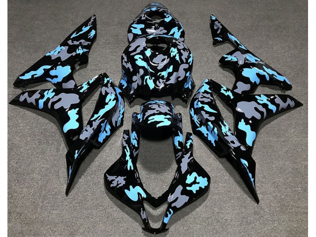 Aftermarket 2007-2008 Custom Camo Blue Honda CBR600RR Motorcycle Fairings Aftermarket 2007-2008 Custom Camo Blue Honda CBR600RR Motorcycle Fairings