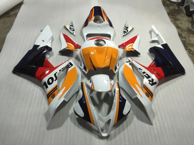Aftermarket 2007-2008 Custom White Repsol Honda CBR600RR Motorcycle Fairings Aftermarket 2007-2008 Custom White Repsol Honda CBR600RR Motorcycle Fairings