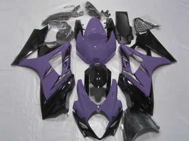 Aftermarket 2007-2008 Dark Purple and Black Suzuki GSXR 1000 Motorcycle Fairings