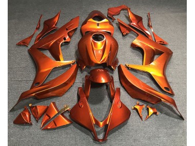 Aftermarket 2007-2008 Flat Orange Honda CBR600RR Motorcycle Fairings