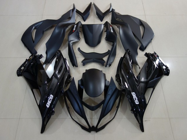 Aftermarket 2007-2008 Gloss Black 636 Kawasaki ZX6R Motorcycle Fairings Aftermarket 2007-2008 Gloss Black 636 Kawasaki ZX6R Motorcycle Fairings