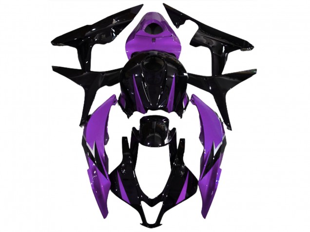 Aftermarket 2007-2008 Gloss Black & Purple Honda CBR600RR Motorcycle Fairings Aftermarket 2007-2008 Gloss Black & Purple Honda CBR600RR Motorcycle Fairings