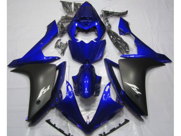 Aftermarket 2007-2008 Gloss Blue and Black Yamaha R1 Motorcycle Fairings Aftermarket 2007-2008 Gloss Blue and Black Yamaha R1 Motorcycle Fairings