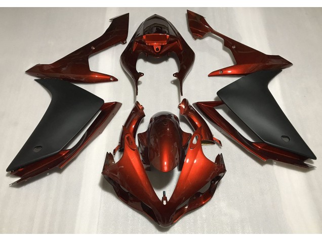 Aftermarket 2007-2008 Gloss Dark Orange & Black Yamaha R1 Motorcycle Fairings Aftermarket 2007-2008 Gloss Dark Orange & Black Yamaha R1 Motorcycle Fairings
