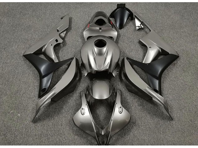 Aftermarket 2007-2008 Gloss Grey and Black Honda CBR600RR Motorcycle Fairings Aftermarket 2007-2008 Gloss Grey and Black Honda CBR600RR Motorcycle Fairings