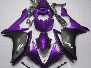 Aftermarket 2007-2008 Gloss Purple and Black Yamaha R1 Fairings
