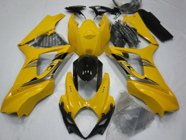 Aftermarket 2007-2008 Gloss Yellow Suzuki GSXR 1000 Motorcycle Fairings