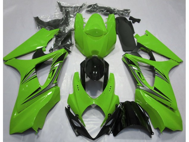 Aftermarket 2007-2008 Green OEM Style Suzuki GSXR 1000 Motorcycle Fairings Aftermarket 2007-2008 Green OEM Style Suzuki GSXR 1000 Motorcycle Fairings